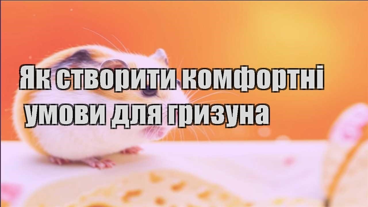yak stvoryty komfortni umovy dlya gryzuna